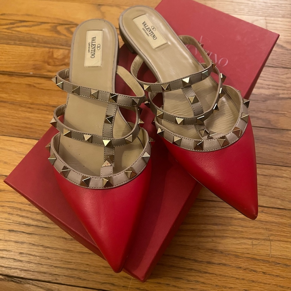 Valentino rockstud mules